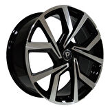 BK-5125 6.5*16 5*100 ET35 57.1 BLACK MACHINED XL