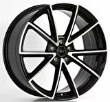 PRO-A5158 8.5*20 5*112 ET45 66.45 BLACK MACHINED XL