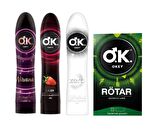OKEY Çilek - Nirvana - Zero Kayganlaştırıcı Jel 3x100ml + Rötar Prezervatif 10'lu