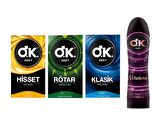 OKEY Hisset - Rötar - Klasik Prezervatif 3x10'lu + Kayganlaştırıcı Jel Nirvana 100ml