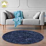 Alanur Domino Eskitme Cotton Yuvarlak Halı