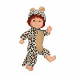 Dollz n More Bebelou Kostüm Partisi Bebeği 40 cm 26236 Leopar Kostümlü