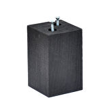 Koltuk Masa Sandalye Sehpa Kanepe Ünite Ağaç  Ayak Yükseltici Takoz Boy 8 cm En 5x5 cm Siyah