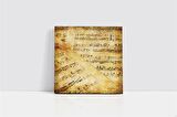 Nota Kolaj Kanvas Tablo