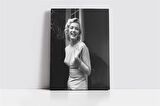 Siyah Beyaz Marilyn Monroe Kanvas Tablo