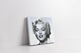 Siyah Beyaz Marilyn Monroe Kanvas Tablo