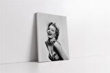 Marilyn Monroe Siyah Beyaz Kanvas Tablo