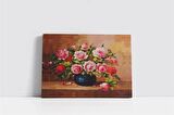 Vazoda Güller Kanvas Tablo