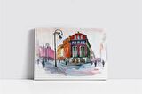 Avrupada Sokak Kanvas Tablo