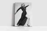 Siyah Beyaz Marilyn Monroe Kanvas Tablo