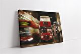 Londra Kırmızı Otobüs Kanvas Tablo