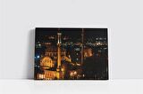 Dolmabahçe Camii Gece Kanvas Tablo