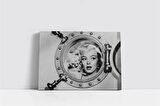 Siyah Beyaz Marilyn Monroe Kanvas Tablo