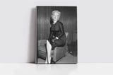 Siyah Beyaz Marilyn Monroe Kanvas Tablo