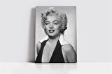 Marliyn Monroe Siyah Beyaz Kanvas Tablo