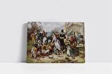 First Thanksgiving 1621 Kanvas Tablo