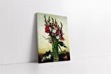 Vazoda Çiçekler Kanvas Tablo