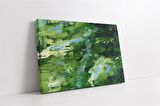 Yeşil Soyut Kanvas Tablo