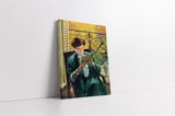 Kitap Okuyan Kadın Kanvas Tablo