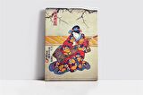 Japon Kadın Kanvas Tablo