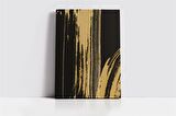 Siyah Altın Soyut II Kanvas Tablo