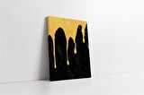 Sarı Siyah Soyut II Kanvas Tablo