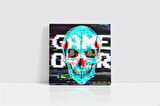 Game Over Kuru Kafa Glitch Kanvas Tablo