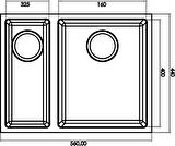 Gradde Antrasıt 1.5 Goz Granıt Evye 44x56 Cm Gr5615