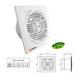 Hiva Dekoratif Plastik Banyo Tuvalet Aspiratörü 150 mm 25 Watt - HV1150