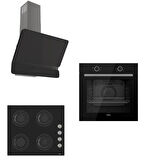 Ferre Svart Cs Serisi Lux Ankastre Set ( D080 - Cs205 - Xe61cs )