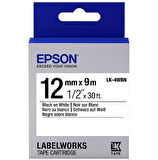 Epson LK-4WBN  Etiket Kartuşu Siyah Beyaz 12 mm C53S654021