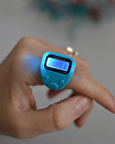 Mini Işıklı Zikirmatik Açık Mavi