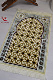 Lüks Kadife Seccade - 70x110 cm - Şık, Kalın Yumuşak Doku - Konforlu Seccade