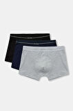 Erkek Compact 3 Lü Boxer %95 Pamuk %5 Elastan