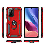 Xiaomi Redmi K40 Kılıf Zore Vega Yüzüklü Standlı Zırh Kılıf