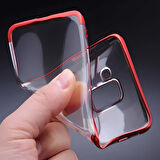 Galaxy A8 2018 Kılıf Dört Köşeli Lazer Silikon Kılıf