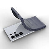 Galaxy S23 Ultra Kılıf Esnek TPU Oyuklu Arka Yüzey Tasarımlı Etnik Silikon Kılıf