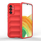 Galaxy A34 Kılıf Esnek TPU Oyuklu Arka Yüzey Tasarımlı Etnik Silikon Kılıf