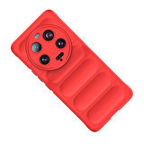 Xiaomi Mi 13 Ultra Kılıf Esnek TPU Oyuklu Arka Yüzey Tasarımlı Etnik Silikon Kılıf