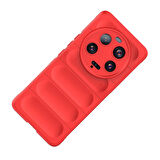 Xiaomi Mi 13 Ultra Kılıf Esnek TPU Oyuklu Arka Yüzey Tasarımlı Etnik Silikon Kılıf