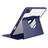 Apple iPad 10.2 (8.Nesil) Kılıf Termik Kalem Bölmeli Dönebilen Standlı Kılıf