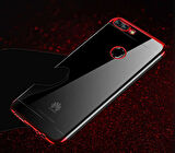 Huawei P Smart Kılıf Dört Köşeli Lazer Silikon Kılıf