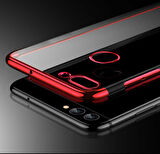 Huawei P Smart Kılıf Dört Köşeli Lazer Silikon Kılıf