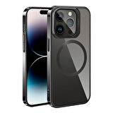 iPhone 15 Pro Max Kılıf Magsafe Wireless Şarj Özellikli Standlı Klon Kılıf