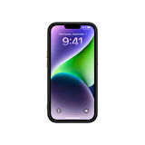 iPhone 15 Plus Kılıf M-safe Şarj Özellikli Karbon Fiber Görünümlü Antina Kılıf