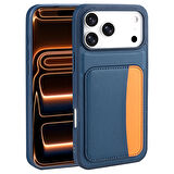 iPhone 17 Pro Kılıf Kartlıklı X-Kart Silikon Kılıf