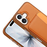 iPhone 17 Kılıf Kartlıklı X-Kart Silikon Kılıf