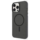 iPhone 15 Pro Max Kılıf Magsafe Şarj Özellikli Buzlu Transparan C-Pro Sert Kılıf