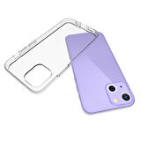 iPhone 15 Plus Kılıf Şeffaf İnce ve Esnek Süper Silikon Kılıf 