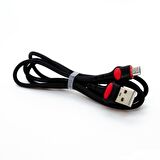 Global GFZ115 Micro 3.0A Hızlı Şarj ve Data Kablosu 1M Siyah